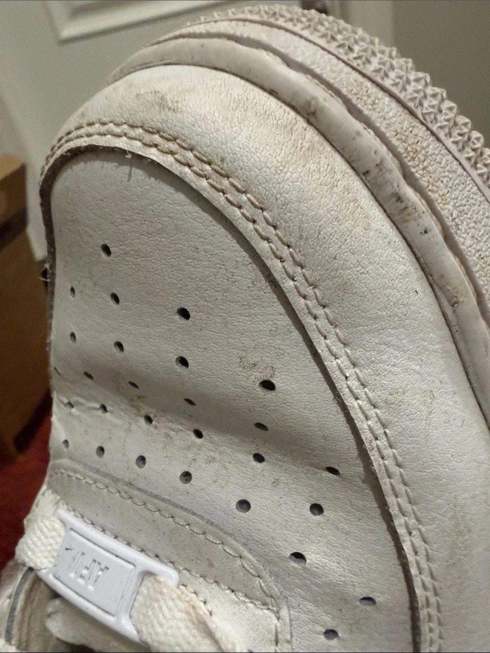Nike White Air Force 1 High Top Sneakers